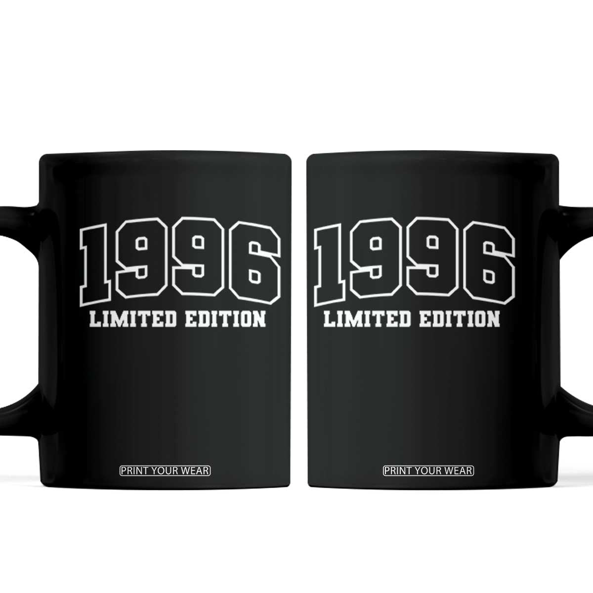 Vintage 1996 Limited Edition Coffee Mug 30 Year Old Gift Retro Varsity 30th Birthday TS10 Black Print Your Wear