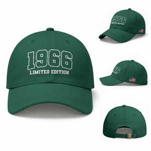 Vintage 1966 Limited Edition Baseball Cap 60 Year Old Gift Retro Varsity 60th Birthday TS10 Baseball Cap Universal Fit Irish Green Print Your Wear