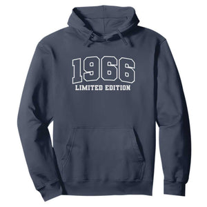 Vintage 1966 Limited Edition Hoodie 60 Year Old Gift Retro Varsity 60th Birthday TS10 Navy Print Your Wear