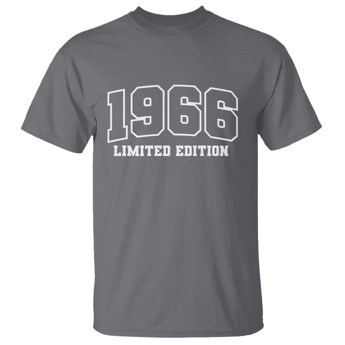 Vintage 1966 Limited Edition T Shirt 60 Year Old Gift Retro Varsity 60th Birthday TS10 Charcoal Print Your Wear