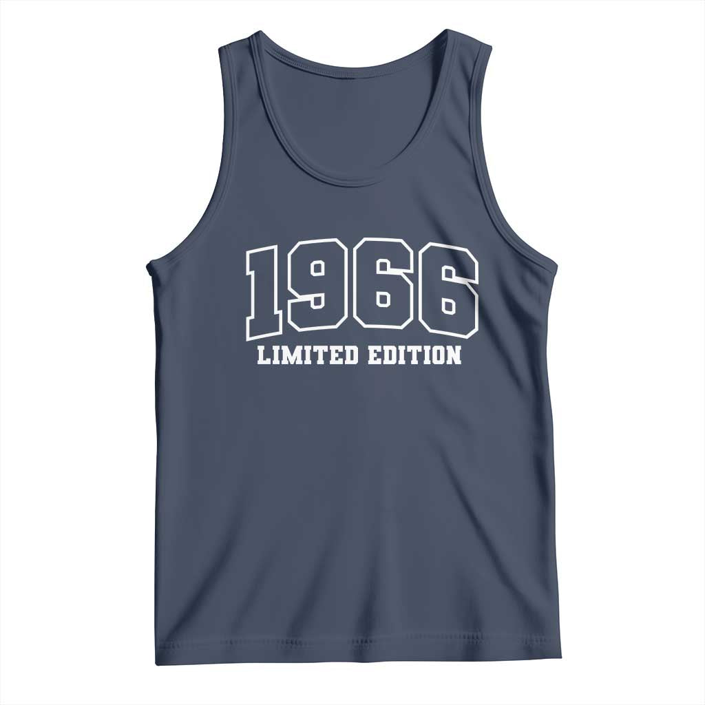 Vintage 1966 Limited Edition Tank Top 60 Year Old Gift Retro Varsity 60th Birthday TS10 Navy Print Your Wear