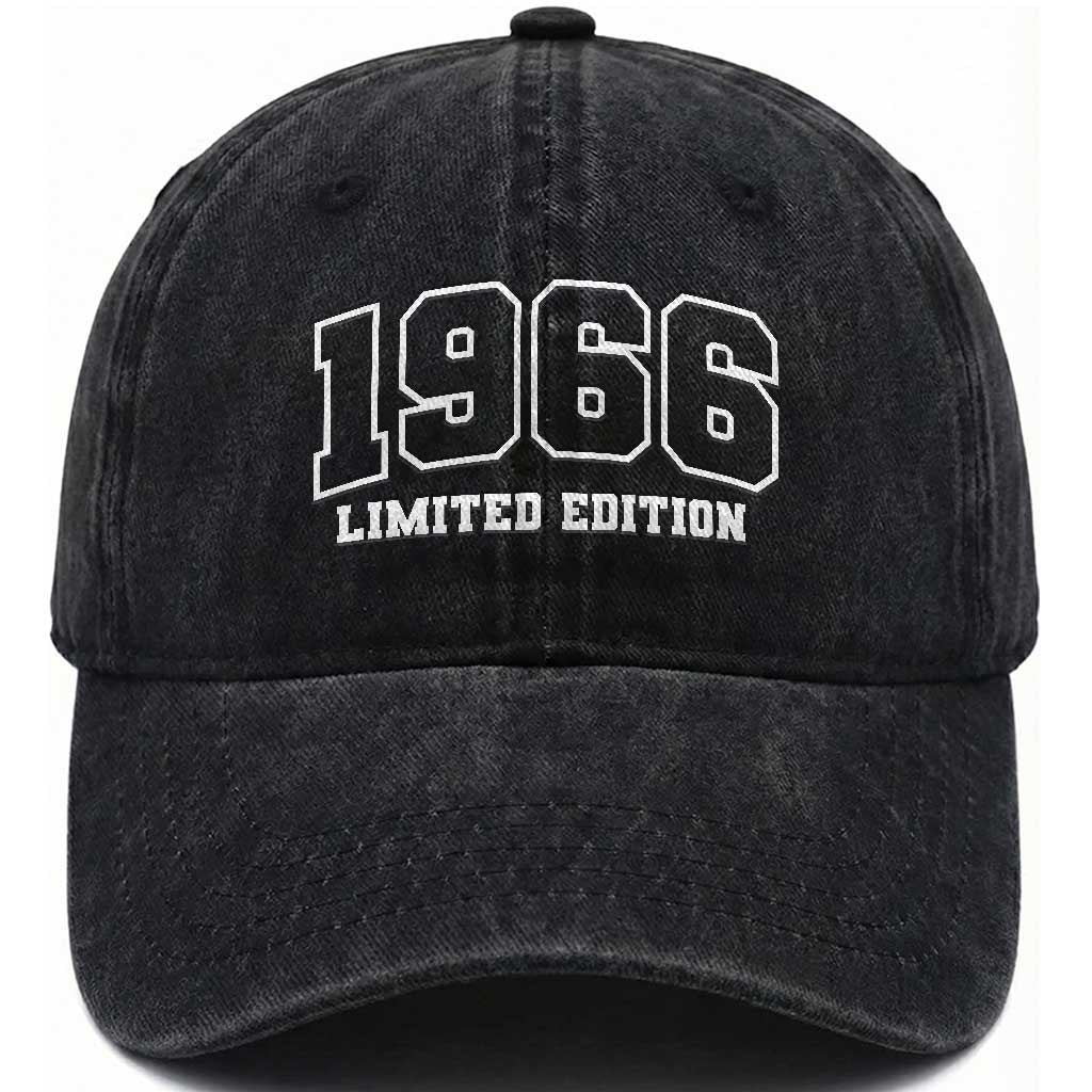 Vintage 1966 Limited Edition Washed Cotton Baseball Cap 60 Year Old Gift Retro Varsity 60th Birthday TS10 Print Your Wear