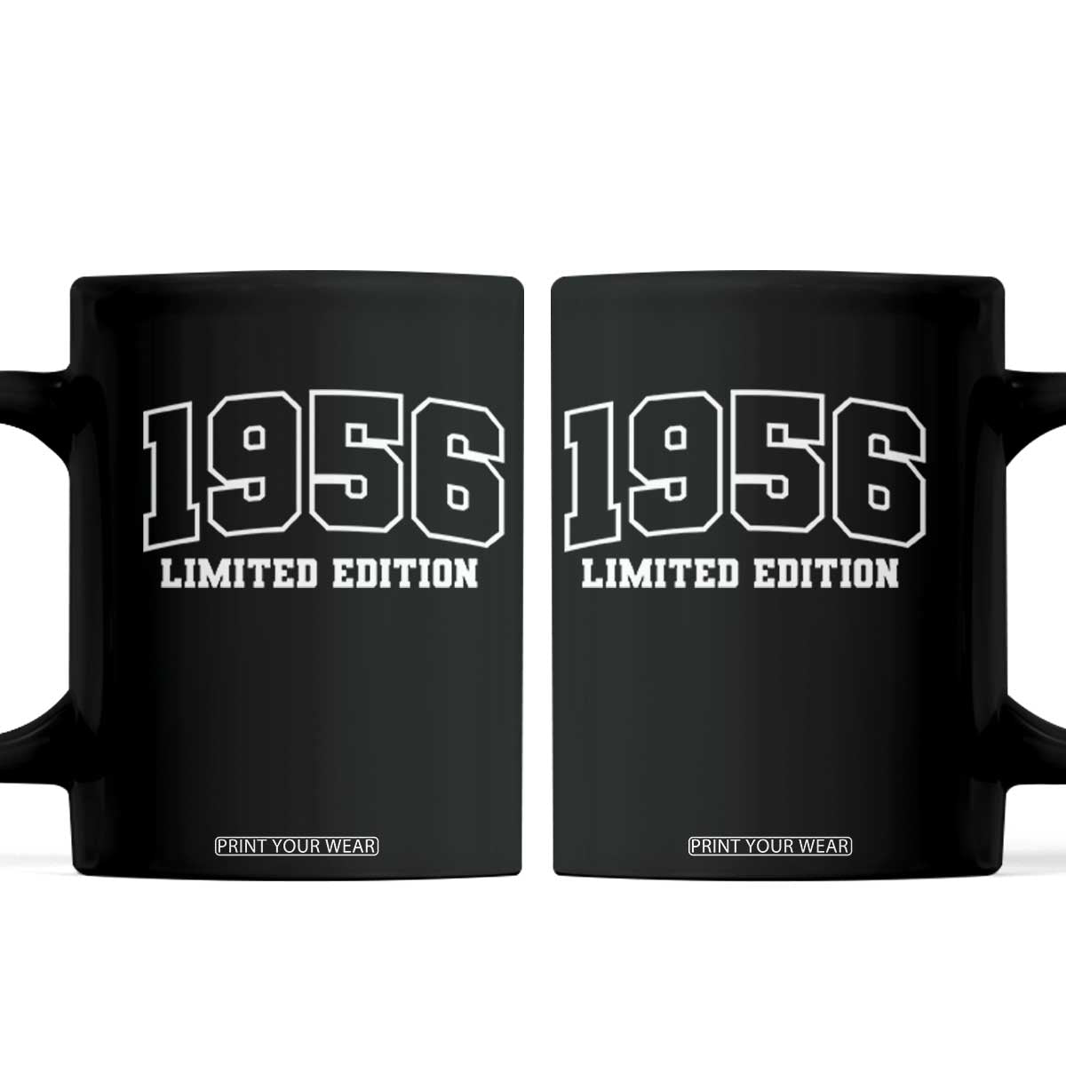 Vintage 1956 Limited Edition Coffee Mug 70 Year Old Gift Retro Varsity 70th Birthday TS10 Black Print Your Wear