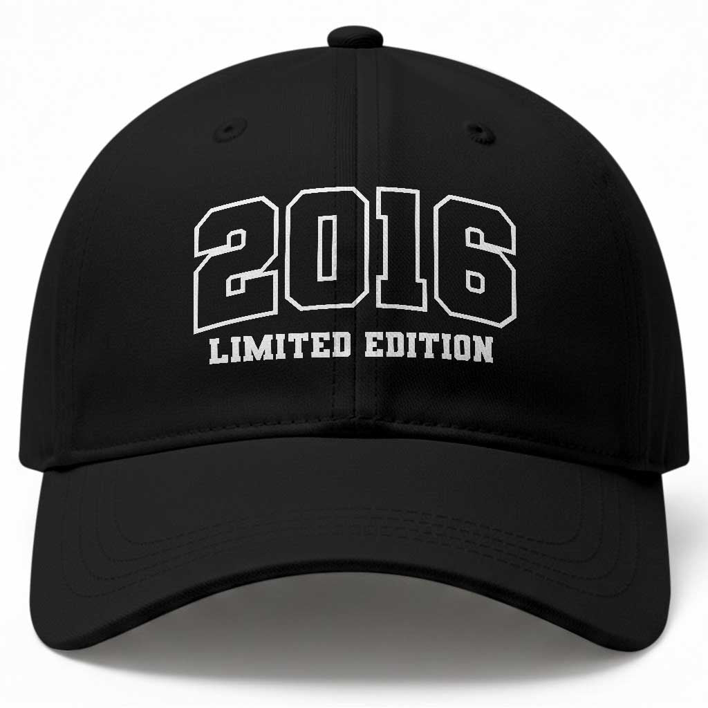 Vintage 2016 Limited Edition Baseball Cap 10 Year Old Gift Retro Varsity 10th Birthday TS10 Print Your Wear
