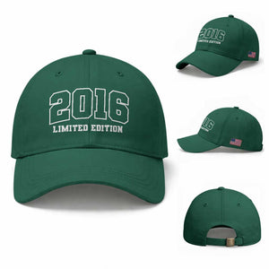 Vintage 2016 Limited Edition Baseball Cap 10 Year Old Gift Retro Varsity 10th Birthday TS10 Baseball Cap Universal Fit Irish Green Print Your Wear