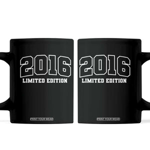 Vintage 2016 Limited Edition Coffee Mug 10 Year Old Gift Retro Varsity 10th Birthday TS10 Black Print Your Wear