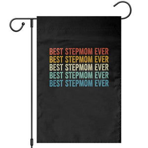 Best Stepmom Ever Garden Flag Funny Retro StepMom Bonus Mom TS10 Black Print Your Wear