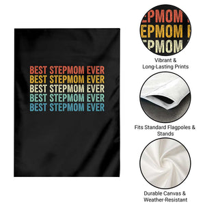 Best Stepmom Ever Garden Flag Funny Retro StepMom Bonus Mom TS10 Print Your Wear