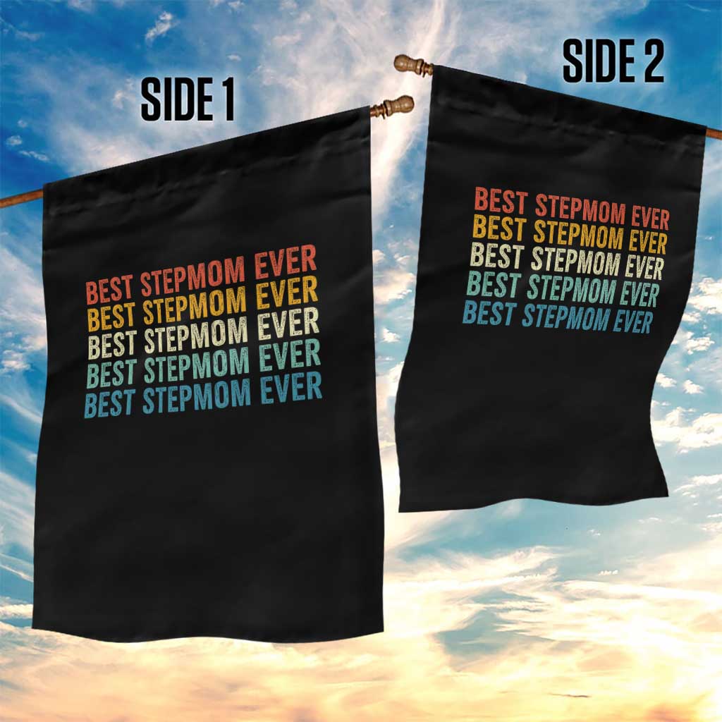 Best Stepmom Ever Garden Flag Funny Retro StepMom Bonus Mom TS10 Print Your Wear