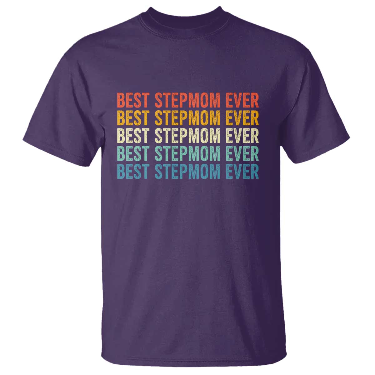 Best Stepmom Ever T Shirt Funny Retro StepMom Bonus Mom TS10 Purple Print Your Wear