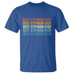 Best Stepmom Ever T Shirt Funny Retro StepMom Bonus Mom TS10 Royal Blue Print Your Wear