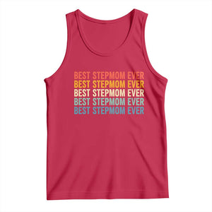 Best Stepmom Ever Tank Top Funny Retro StepMom Bonus Mom TS10 Red Print Your Wear