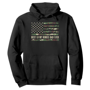 Best Effin Bonus Dad Ever Hoodie Funny Step Dad Camo American Flag TS10 Black Print Your Wear