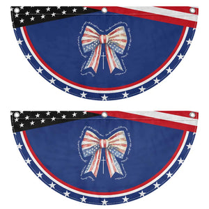 Coquette 4th Of July Patriotic Fan Flag God Bless America TS10 2pcs pack Classic Navy Print Your Wear