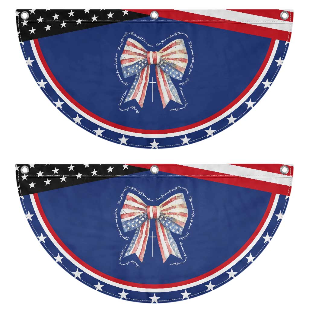 Coquette 4th Of July Patriotic Fan Flag God Bless America TS10 2pcs pack Classic Navy Print Your Wear