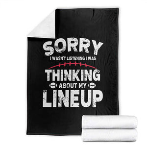 Funny Fantasy Football Player Throw Blanket Commissioner Draft Party TS10 Black Print Your Wear
