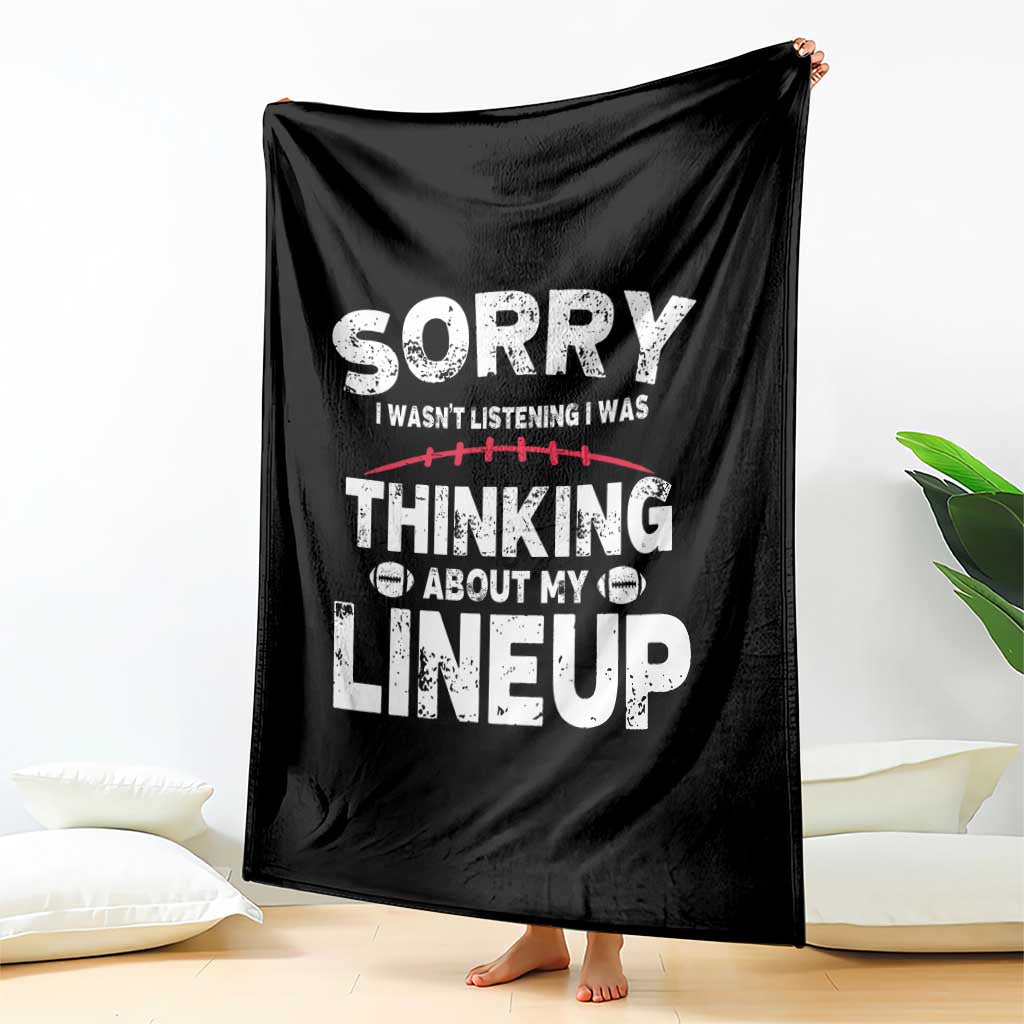 Funny Fantasy Football Player Throw Blanket Commissioner Draft Party TS10 Print Your Wear