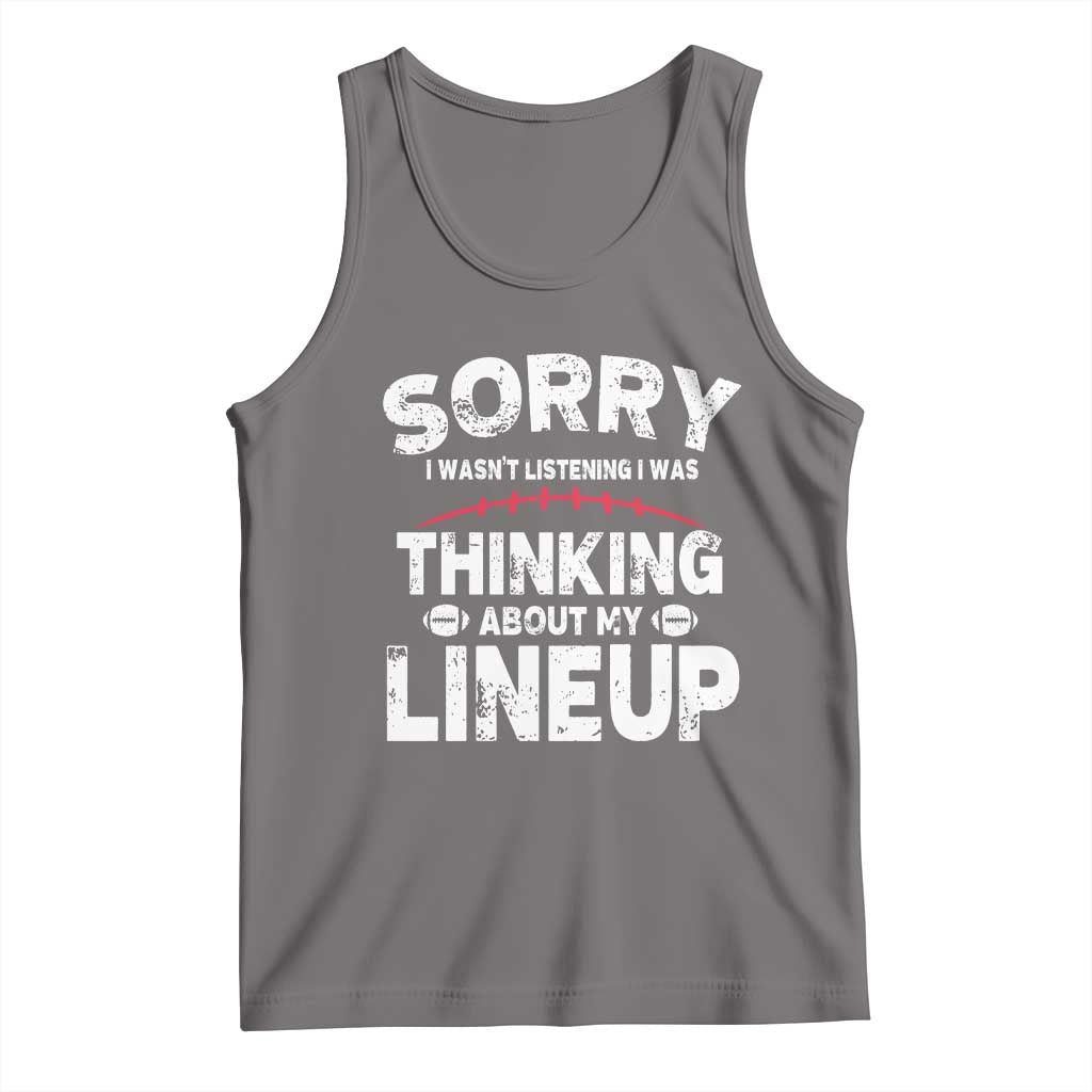 Funny Fantasy Football Player Tank Top Commissioner Draft Party TS10 Deep Heather Print Your Wear