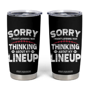 Funny Fantasy Football Player Tumbler Cup Commissioner Draft Party TS10 Black Print Your Wear
