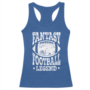 Fantasy Football Legend Racerback Tank Top Funny Gameday Dad TS10 Royal Blue Print Your Wear