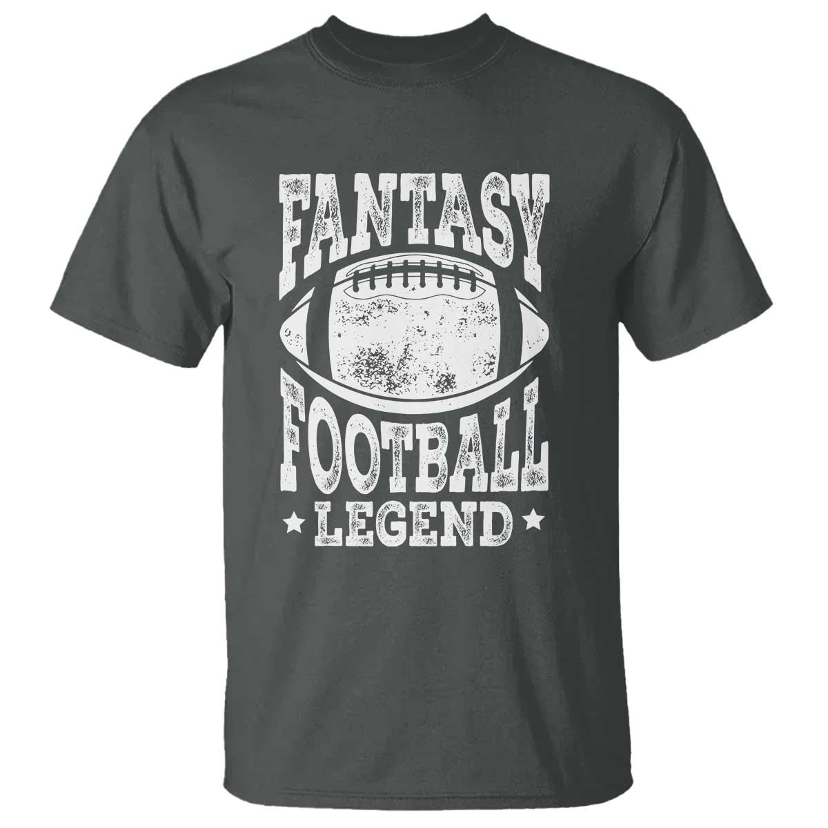 Fantasy Football Legend T Shirt Funny Gameday Dad TS10 Dark Heather Print Your Wear