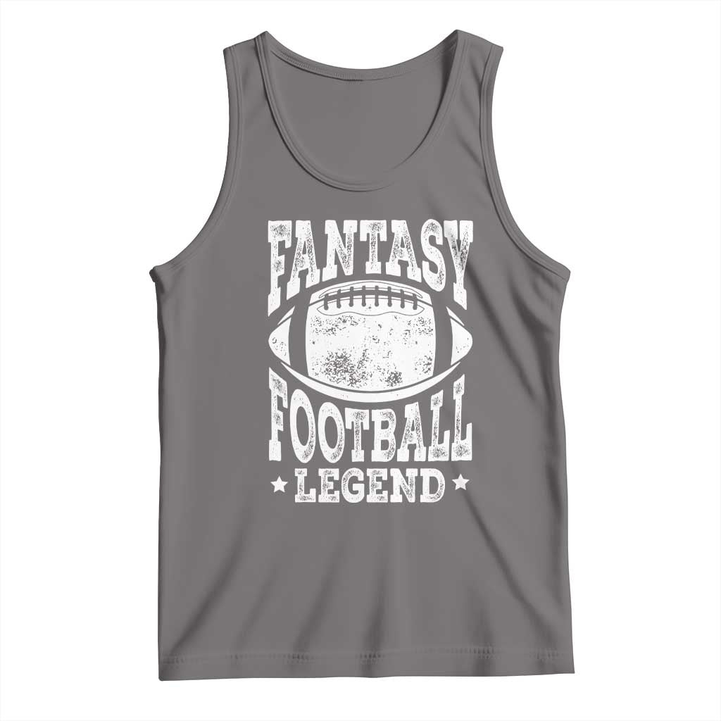 Fantasy Football Legend Tank Top Funny Gameday Dad TS10 Deep Heather Print Your Wear