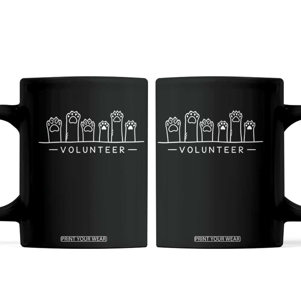 Animal Shelter Volunteer Coffee Mug Cat Dog Rescue Supporter TS10 Black Print Your Wear