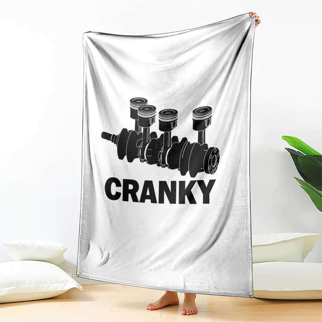 Cranky Car Engine Crankshaft Cars Lover Throw Blanket Mechanics Father Day TS10 Print Your Wear