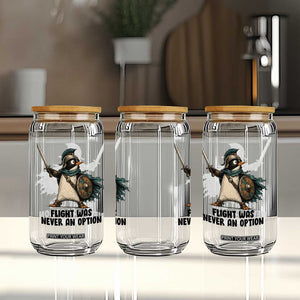 Flight Was Never An Option Funny Penguin Glass Can Sarcastic Dark Humor Animal TS10 Print Your Wear