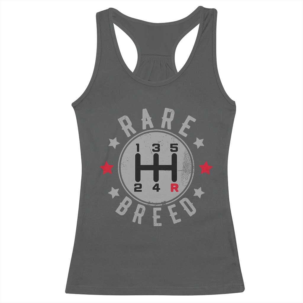 Rare Breed Manual Transmission Stick Shift Driver Racerback Tank Top Vintage Distressed Graphic TS10 Dark Heather Print Your Wear