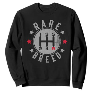 Rare Breed Manual Transmission Stick Shift Driver Sweatshirt Vintage Distressed Graphic TS10 Black Print Your Wear