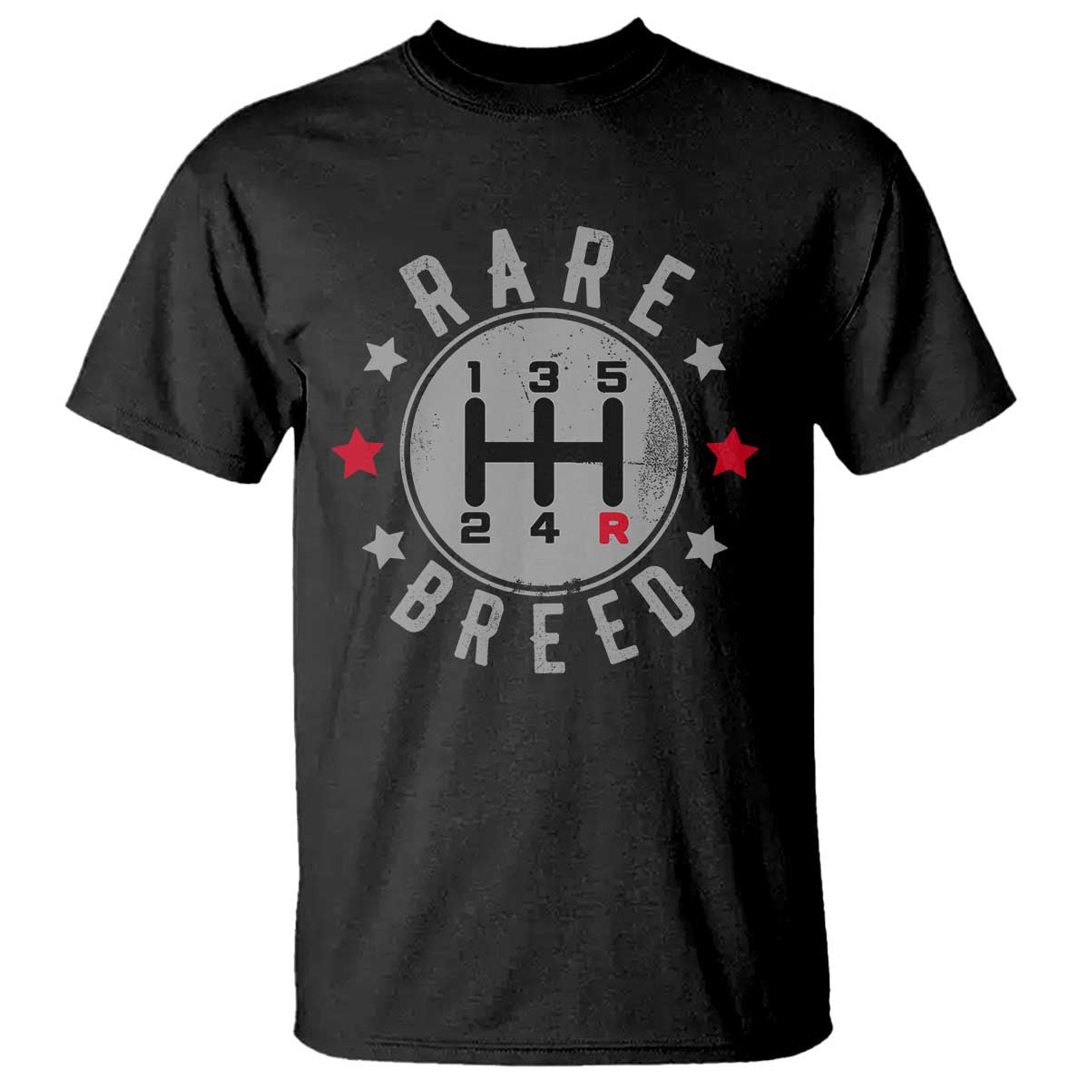 Rare Breed Manual Transmission Stick Shift Driver T Shirt Vintage Distressed Graphic TS10 Black Print Your Wear