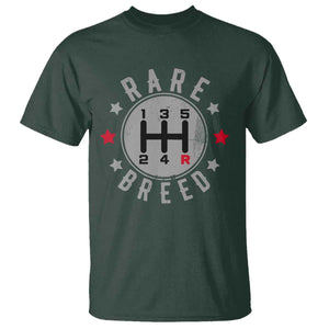 Rare Breed Manual Transmission Stick Shift Driver T Shirt Vintage Distressed Graphic TS10 Dark Forest Green Print Your Wear