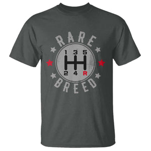 Rare Breed Manual Transmission Stick Shift Driver T Shirt Vintage Distressed Graphic TS10 Dark Heather Print Your Wear