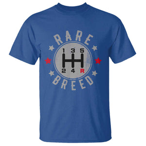 Rare Breed Manual Transmission Stick Shift Driver T Shirt Vintage Distressed Graphic TS10 Royal Blue Print Your Wear