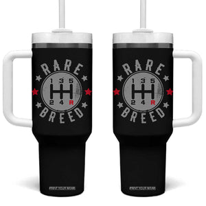 Rare Breed Manual Transmission Stick Shift Driver Tumbler With Handle Vintage Distressed Graphic TS10 One Size: 40 oz Black Print Your Wear