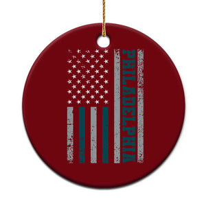 PFE Game Day Ceramic Ornament Retro American Flag Philly Lover TS10 1pc Red Print Your Wear