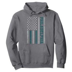 PFE Game Day Hoodie Retro American Flag Philly Lover TS10 Charcoal Print Your Wear