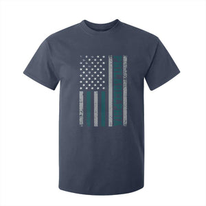 PFE Game Day T Shirt For Kid Retro American Flag Philly Lover TS10 Navy Print Your Wear