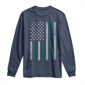 PFE Game Day Long Sleeve Shirt Retro American Flag Philly Lover TS10 Navy Print Your Wear