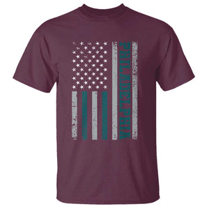 PFE Game Day T Shirt Retro American Flag Philly Lover TS10 Maroon Print Your Wear