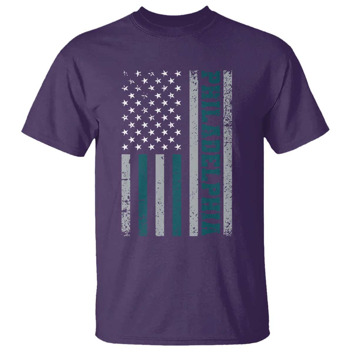 PFE Game Day T Shirt Retro American Flag Philly Lover TS10 Purple Print Your Wear