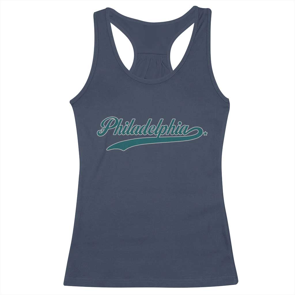 PFE Game Day Racerback Tank Top Vintage Sports Name TS10 Navy Print Your Wear