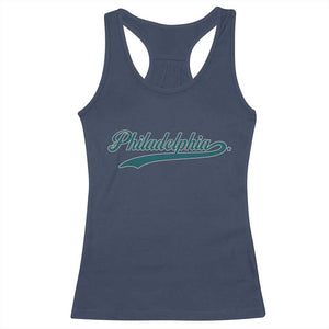 PFE Game Day Racerback Tank Top Vintage Sports Name TS10 Navy Print Your Wear