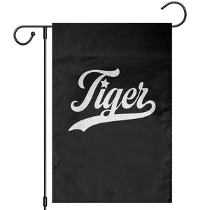 Retro Script Tiger Garden Flag Vintage Sports Team Name TS10 Black Print Your Wear