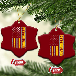 PFS Game Day Ceramic Ornament Retro Vintage USA Flag Patriotic American TS10 Print Your Wear