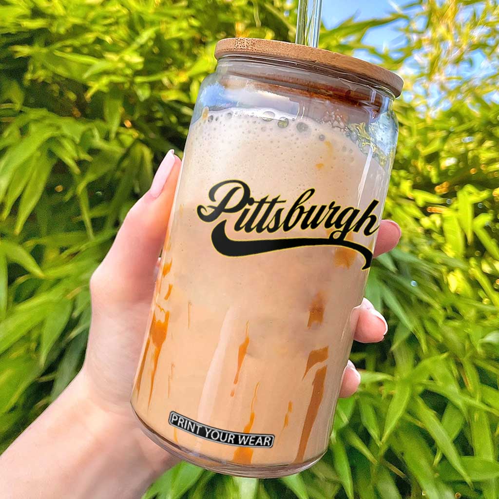 PFS Game Day Glass Can Classic Retro Vintage Pennsylvania PA TS10 Black Print Your Wear