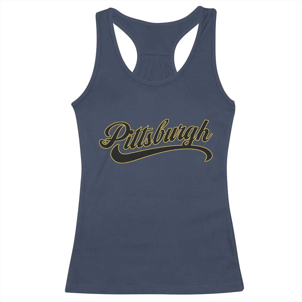 PFS Game Day Racerback Tank Top Classic Retro Vintage Pennsylvania PA TS10 Navy Print Your Wear
