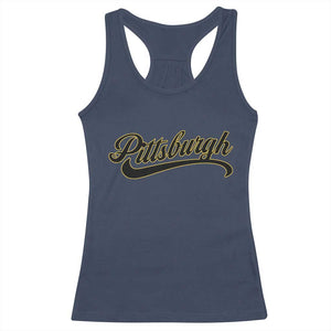 PFS Game Day Racerback Tank Top Classic Retro Vintage Pennsylvania PA TS10 Navy Print Your Wear