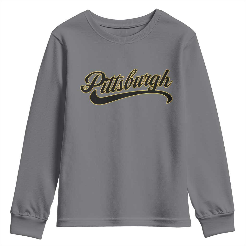 PFS Game Day Youth Sweatshirt Classic Retro Vintage Pennsylvania PA TS10 Charcoal Print Your Wear